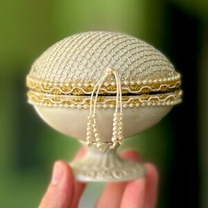 VTG Faith Based Standing Egg Display Hidden Angel Gem Decor Art Collection